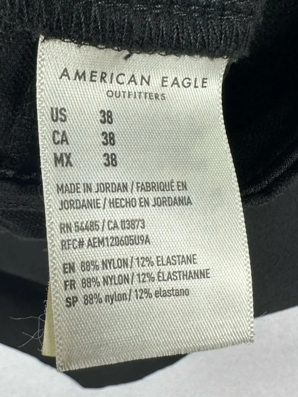 American Eagle Men’s Flex Club Shorts Size 38 Black Above The Knee Casual Travel